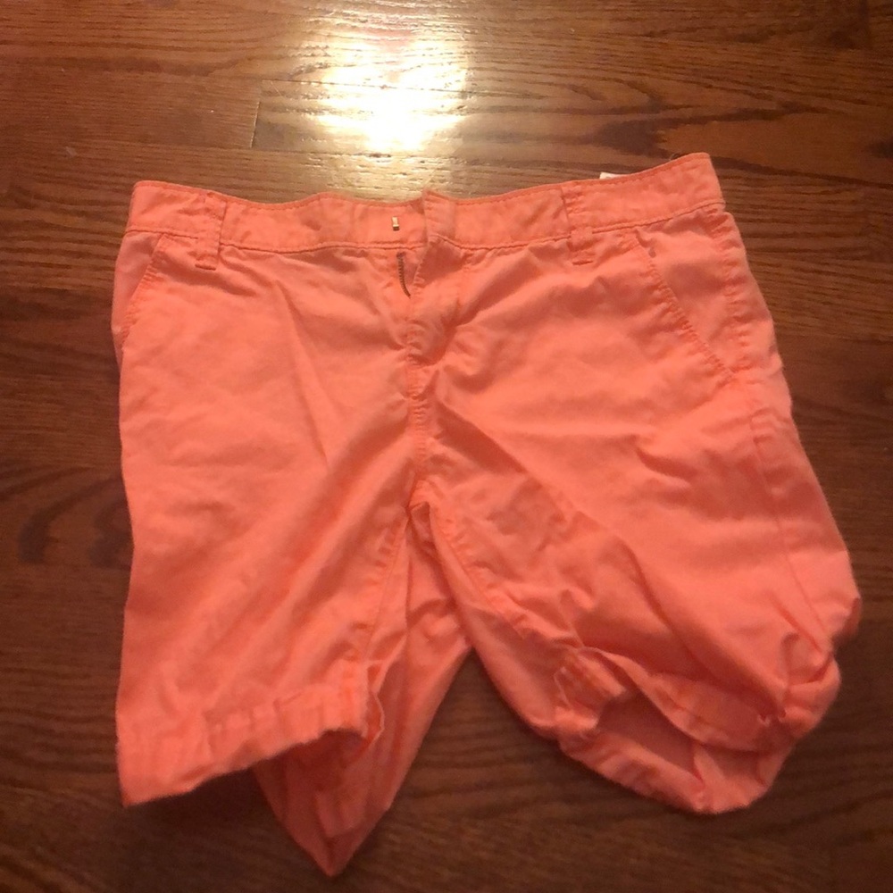 Neon pink shorts